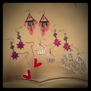 Pink & Red Earring Bundle